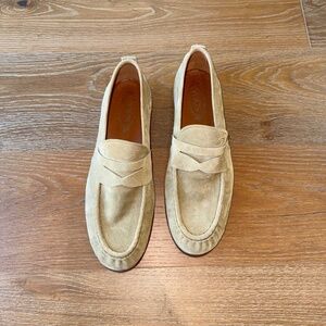 Tod's beige suede loafers in 9.5 UK size